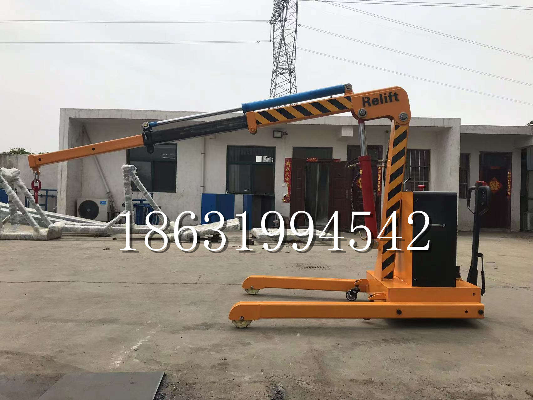 梨树县久征定做3吨三轮随车吊 农用园林绿化移树吊 平板工程用小吊机